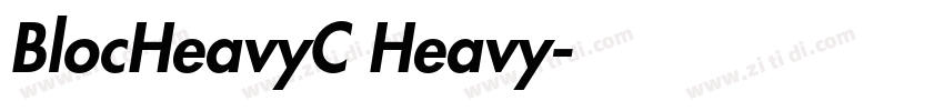 BlocHeavyC Heavy字体转换